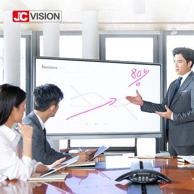 Màn hình tương tác JCHUB 75 inch của JCVISION với màu Đen/Bạc, Cảm ứng IR 20 điểm dùng cho Giáo dục/Hội nghị