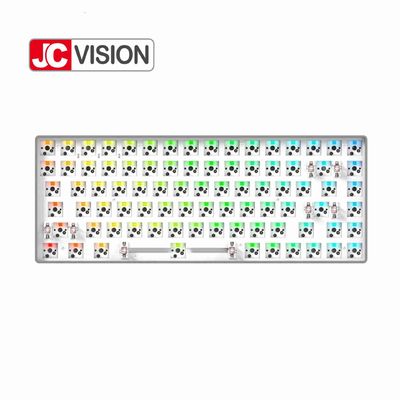 84 phím Hot Swappable RGB Mechanical Keyboard Kits Aluminum Frame ABS Case Bảng kim loại