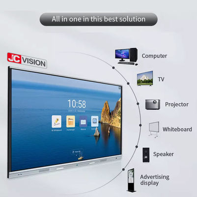 JCVISION Interactive Flat Panel 86 Inch Smart Interactive Screen Cho Hội nghị Trường học