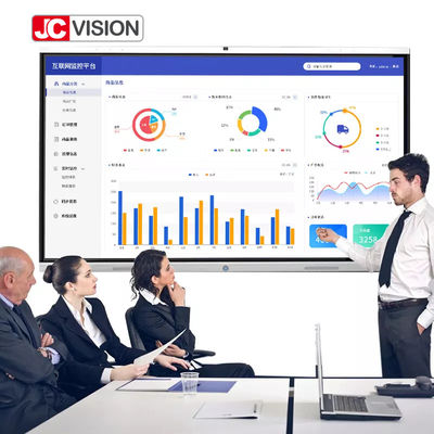 JCVISION Trường học 110 inch thông minh tương tác bảng trắng màn hình cảm ứng màn hình LCD tích hợp trong PC