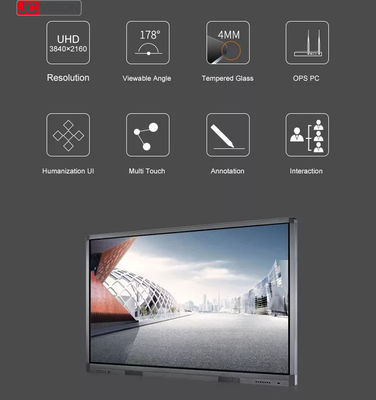 JCVISION Màn hình LCD Bảng cảm ứng Giáo dục Android 11.0 Smart Whiteboard