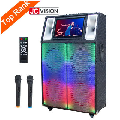 JCVISION ABS nhựa ngoài trời Bluetooth Trolley loa Wifi Với màn hình cảm ứng