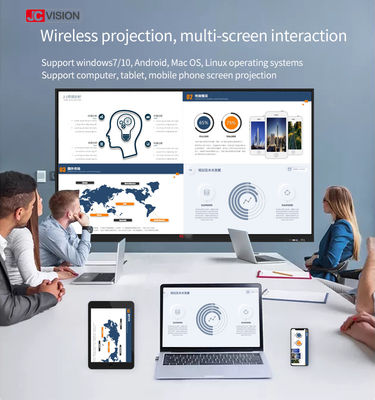 JCVISION Classroom Interactive Whiteboard 105 Inch Android 11 IR 20 Điểm chạm