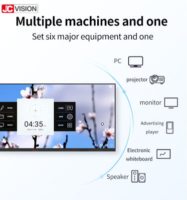 105'' Bảng trắng tương tác giáo dục 20 điểm Bảng thông minh cảm ứng cho giảng dạy trong lớp học