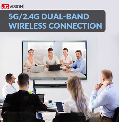 Bảng tương tác thông minh giáo dục 98 inch JCVISION, cảm ứng hồng ngoại 20 điểm cho lớp học