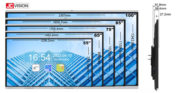 JCVISION Classroom Smartboard tương tác 86 inch Với hệ điều hành Android