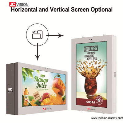 Màn hình LCD treo tường ngoài trời chống nước kỹ thuật số JCVISION 65 inch