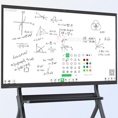 JCVISION 75 inch Android 13.0 Phân hình phẳng tương tác 15W * 2 Đèn hậu LED Stereo