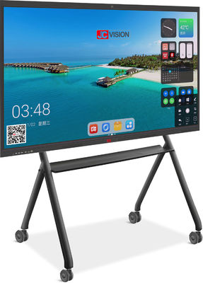 JCVISION 75 inch Android 13.0 Phân hình phẳng tương tác 15W * 2 Đèn hậu LED Stereo