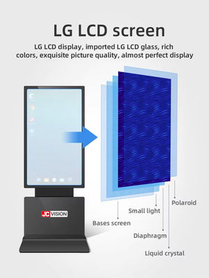 JCVISION Android 128GB Digital Signage Display sàn đứng và trần treo thiết kế