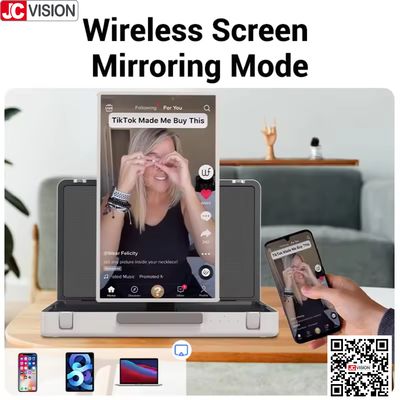 JCVISION 27 "máy chủ màn hình màn hình cảm ứng Android 12 Hệ thống Smart screen va-li