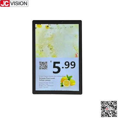 JCVISION 10,1 inch màn hình kép hiển thị của sản phẩm thẻ giá điện tử, dấu hiệu kỹ thuật số / màn hình cảm ứng