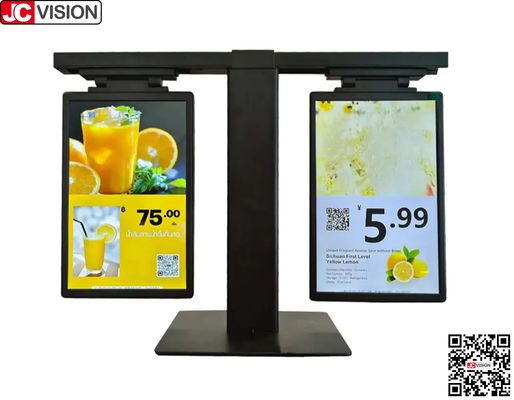 JCVISION 10,1 inch màn hình kép hiển thị của sản phẩm thẻ giá điện tử, dấu hiệu kỹ thuật số / màn hình cảm ứng