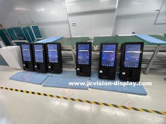 JCVISION 24 inch Kiosk thanh toán tự phục vụ màn hình cảm ứng góc nhìn 178°/178°