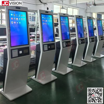 JCVISION 32 Inch Checkout tự thanh toán tự phục vụ thông tin điều tra Kiosk đầu cuối