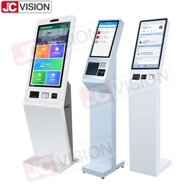 Tùy chỉnh 27 inch sàn đứng màn hình cảm ứng Kiosk thanh toán tương tác Kiosk tự phục vụ Kiosk với máy in QR Scan Terminal