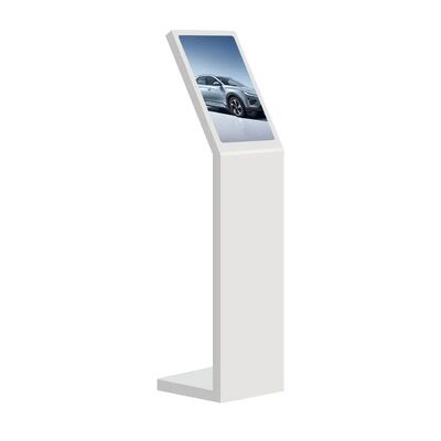 Kiosk thông tin tương tác kỹ thuật số tự phục vụ 18,5 21,5 inch Kiosk màn hình dọc loại L Kiosk trắng