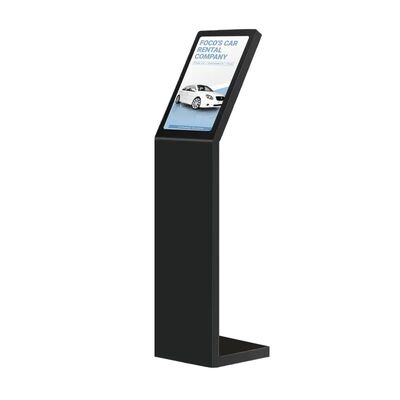 Kiosk thông tin tương tác kỹ thuật số tự phục vụ 18,5 21,5 inch Kiosk màn hình dọc loại L Kiosk trắng