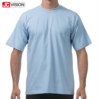 Áo thun JCVISION cho nam, Áo thun nam 100% cotton, cổ tròn, tay ngắn, trơn, dáng rộng, áo hè