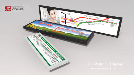 Cửa sổ hiển thị màn hình siêu rộng 800nits màn hình LCD kéo dài 1 năm bảo hành
