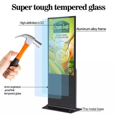 Màn hình hiển thị biển báo kỹ thuật số dọc 8ms Màn hình TV LCD kỹ thuật số 8GB ROM