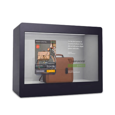 Quảng cáo màn hình cảm ứng LCD trong suốt hộp hiển thị LCD trong suốt 21,5 inch