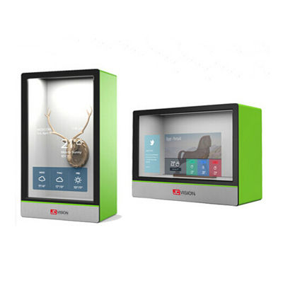 Quảng cáo màn hình cảm ứng LCD trong suốt hộp hiển thị LCD trong suốt 21,5 inch