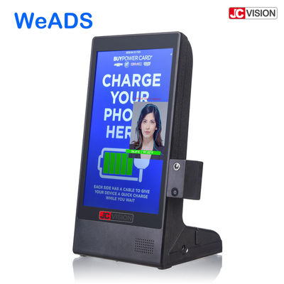 Máy phát quảng cáo biển hiệu kỹ thuật số để bàn 8 inch, Sạc dự phòng thực đơn chân đế nhà hàng