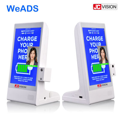 Máy phát quảng cáo biển hiệu kỹ thuật số để bàn 8 inch, Sạc dự phòng thực đơn chân đế nhà hàng