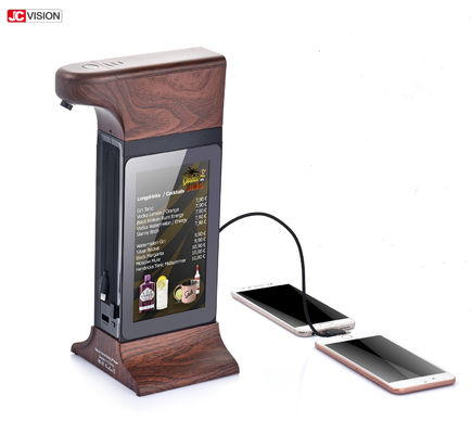 Kiosk quảng cáo kỹ thuật số khử trùng tay có màn hình hai mặt 7 inch