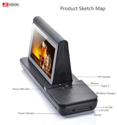 Sạc dự phòng NFC 4G không dây, Màn hình quảng cáo kỹ thuật số 7 inch TFT trong cửa hàng