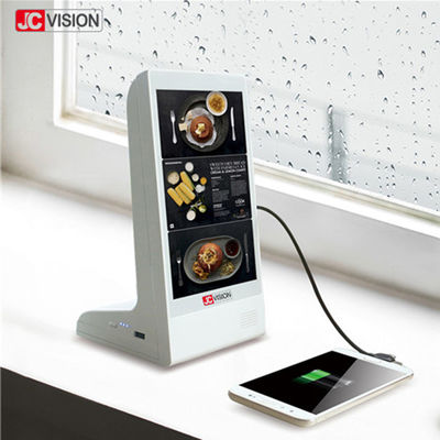 Bảng hiệu kỹ thuật số để bàn 1080P HD WiFi Dual Power Bank Menu