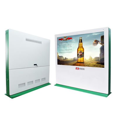 Kiosk Màn hình LCD Chống nước IP65 ngoài trời, Biển báo kỹ thuật số Totem 86 inch