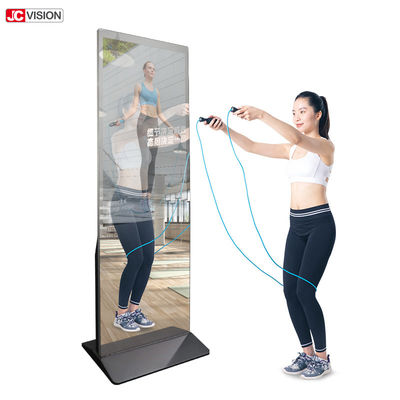 Màn hình quảng cáo gương cảm ứng thông minh LCD kỹ thuật số 49 55 65 inch