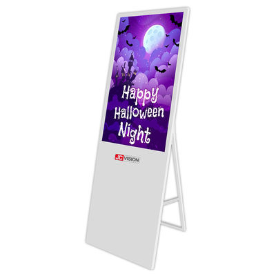 Kiosk quảng cáo di động 43 inch Màn hình hiển thị LCD Android Kỹ thuật số