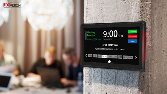 JCVISION phòng họp màn hình hiển thị 10,1 inch NFC phòng họp bảng hiệu kỹ thuật số