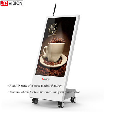 JCVISION màn hình pin, 32 inch Địa chỉ kỹ thuật số nhà hàng di động
