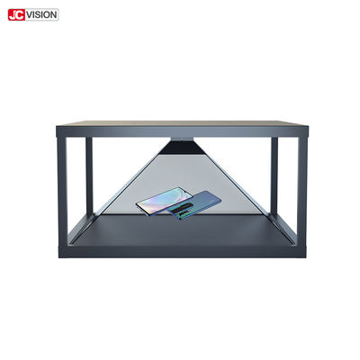 Màn hình LCD trong suốt 19 inch 360 độ 3D Hologram Glass Pyramid Showcase