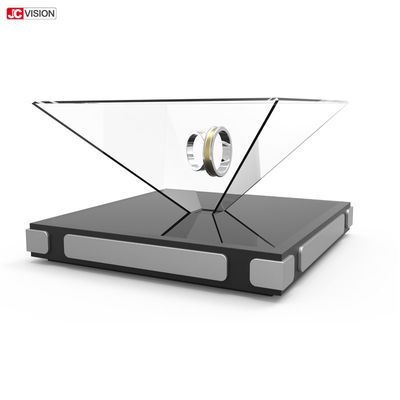 Màn hình LCD trong suốt 100x100cm Lăng kính 3D Hologram 360 với Bảng hiệu LED Kỹ thuật số
