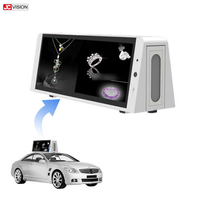 Màn hình quảng cáo kỹ thuật số ngoài trời P5 ba mặt LCD 22 inch, màn hình trên nóc taxi kỹ thuật số