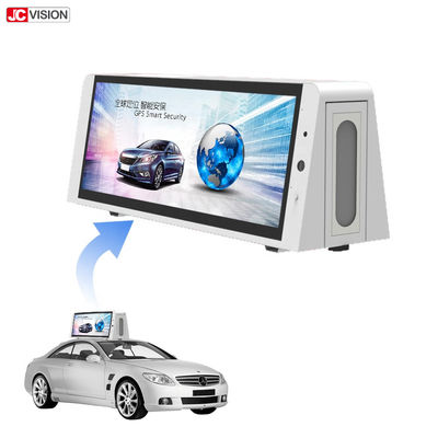 Màn hình quảng cáo kỹ thuật số ngoài trời P5 ba mặt LCD 22 inch, màn hình trên nóc taxi kỹ thuật số