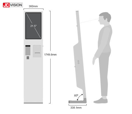 Kiosk màn hình cảm ứng tự phục vụ 21.5 inch cho nhà hàng thức ăn nhanh