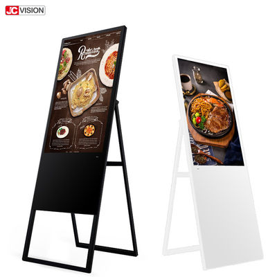 Màn hình quảng cáo LCD kỹ thuật số 43" di động 450cd/m2, phần mềm CMS
