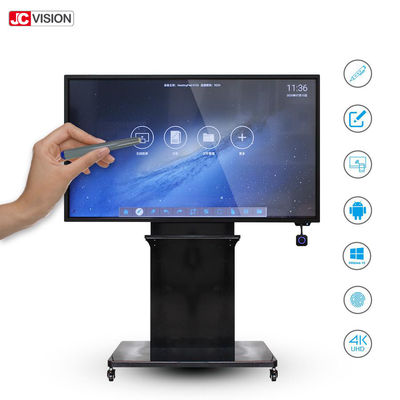 Màn hình cảm ứng tương tác hồng ngoại 450nits hợp kim nhôm RS232 cho cuộc họp
