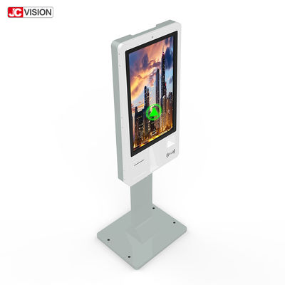 Màn hình quảng cáo kỹ thuật số Android CMS 32 inch di động, chân đứng sàn, cảm ứng IR