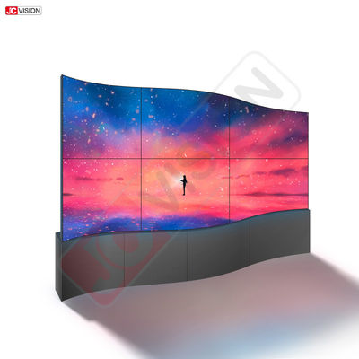 Màn hình quảng cáo LED video cong mỏng, linh hoạt, tùy chỉnh đầy đủ màu sắc 55 inch