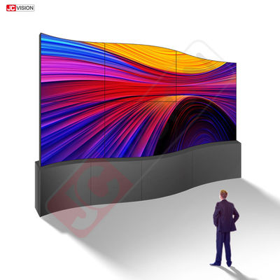 Màn hình quảng cáo LED video cong mỏng, linh hoạt, tùy chỉnh đầy đủ màu sắc 55 inch