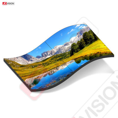 Màn hình quảng cáo LED video cong mỏng, linh hoạt, tùy chỉnh đầy đủ màu sắc 55 inch