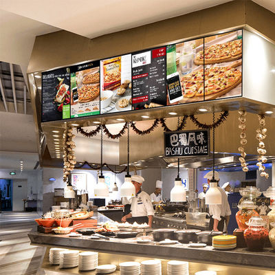 TFT 43 Inch Indoor Digital Signage Displays Bảng thực đơn nhà hàng