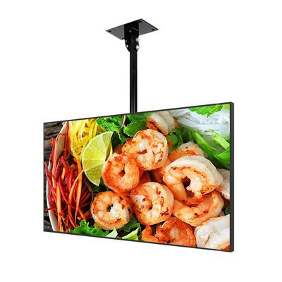 JCVISION Bảng thực đơn HD màn hình quảng cáo gắn tường 55 Inch Led Panel Network Restaurant Digita Display